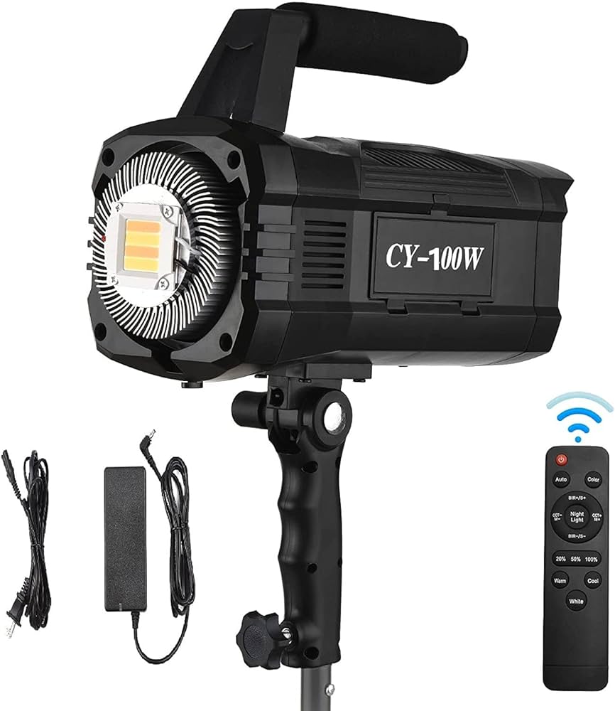 LED ビデオライト×2セット 100w  輸入品 Amazon | 100W COBスタジオLEDビデオライト 写真ライト 手持ち式